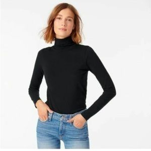 J. Crew Tissue turtleneck T-shirt in Black